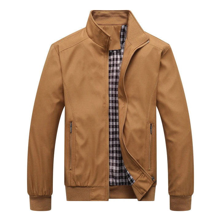 Levoire | Veste Zippée Avec Poches Pour Hommes Khaki
