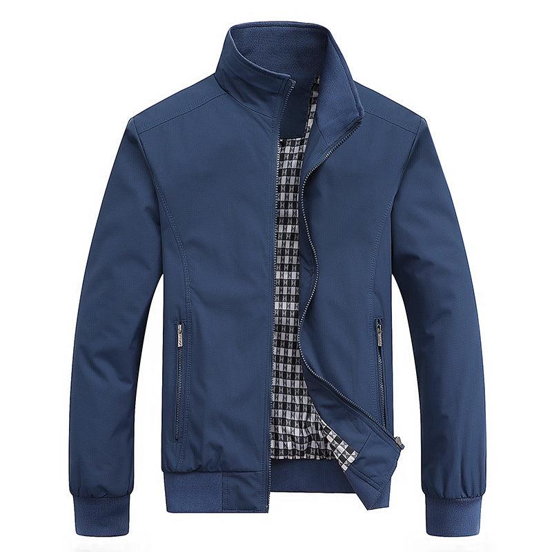 Levoire | Veste Zippée Avec Poches Pour Hommes Bleu