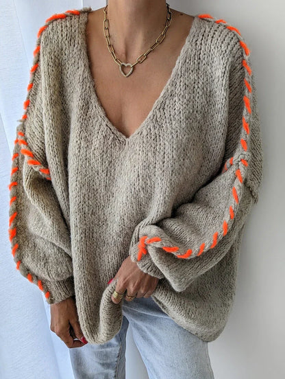 Levoire | Élégant Pull À Manches Longues Avec Imprimé Étonnant