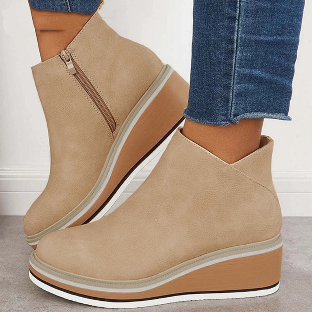 Levoire | Bottes en cuir avec fermeture éclair