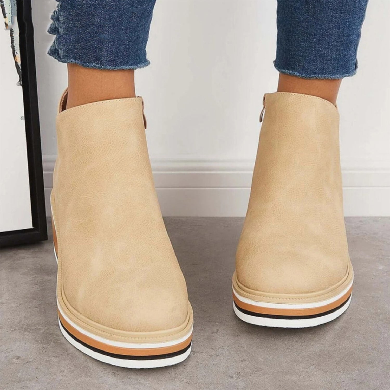 Levoire | Bottes en cuir avec fermeture éclair