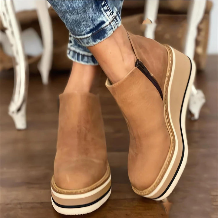 Levoire | Bottes en cuir avec fermeture éclair