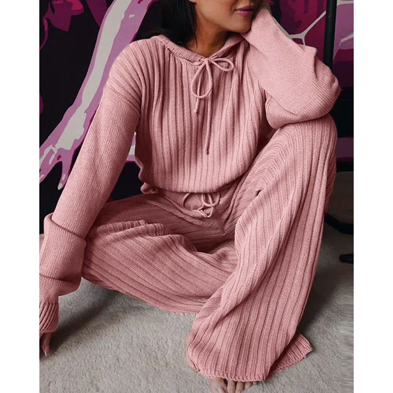 Levoire | Femme Sweat à capuche long à manches relaxé robe Rosa