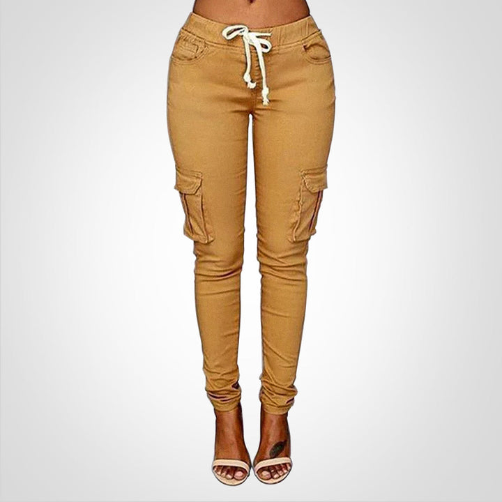 Levoire | Pantalons Ajustables À Élastique Khaki