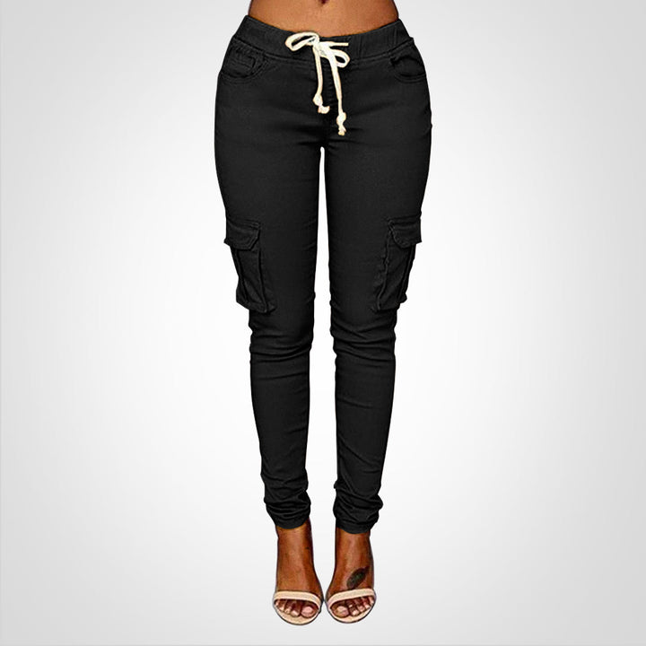 Levoire | Pantalons Ajustables À Élastique Noir