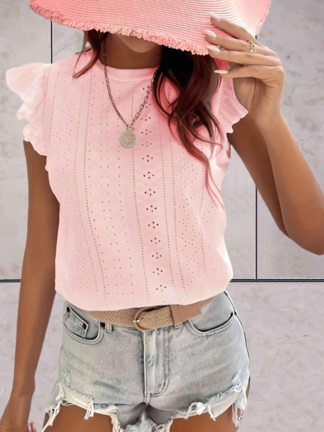 Levoire | Chemise De Loisirs À Volants Pour Femmes Rosa