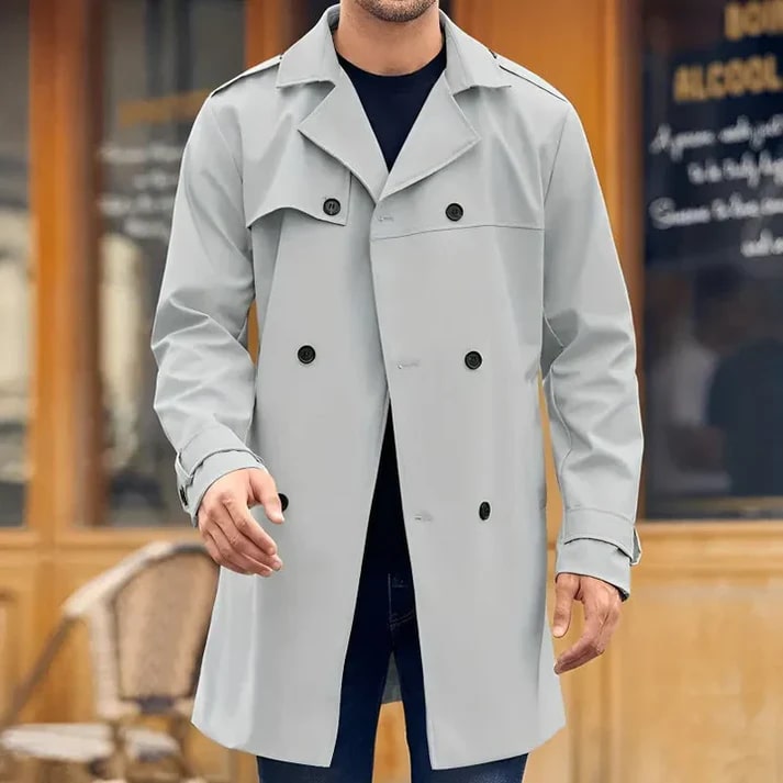 Levoire | Manteau Pour Hommes Classique Et Élégant Blanc
