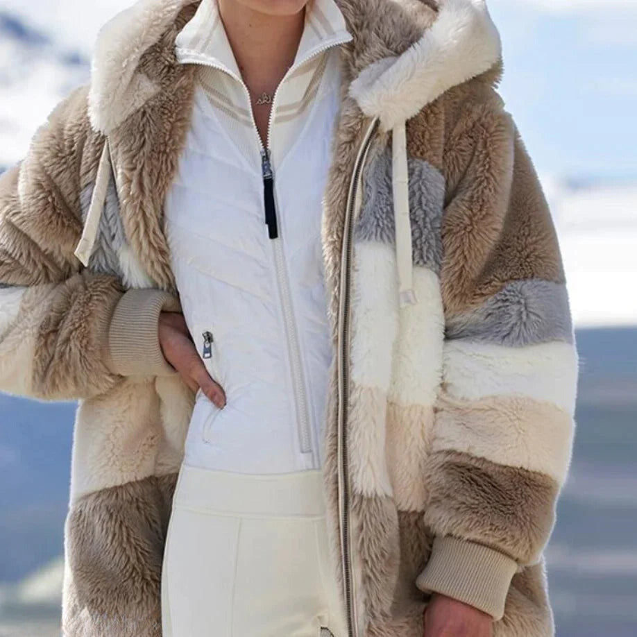 Levoire | Veste Douillette Pour Femmes Brun Polaire