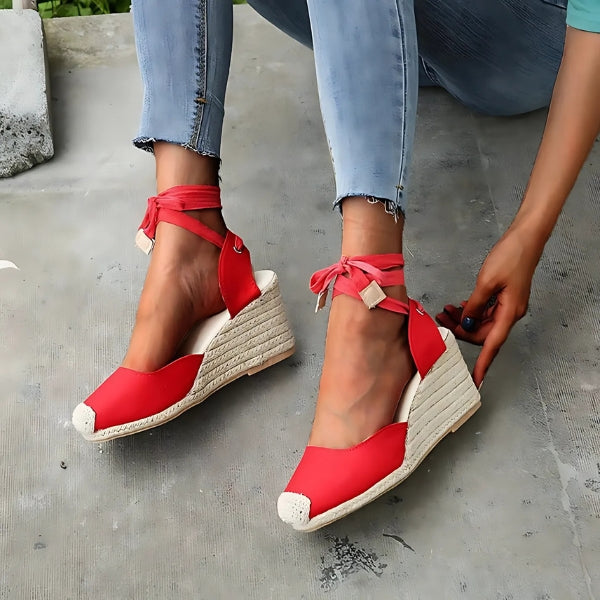 Levoire | Élégantes Talons À Lacets Pour Femmes Rot
