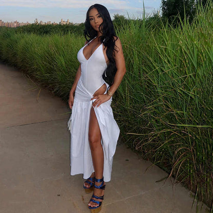 Levoire | Robe Halter Élégante Avec Dos Ouvert