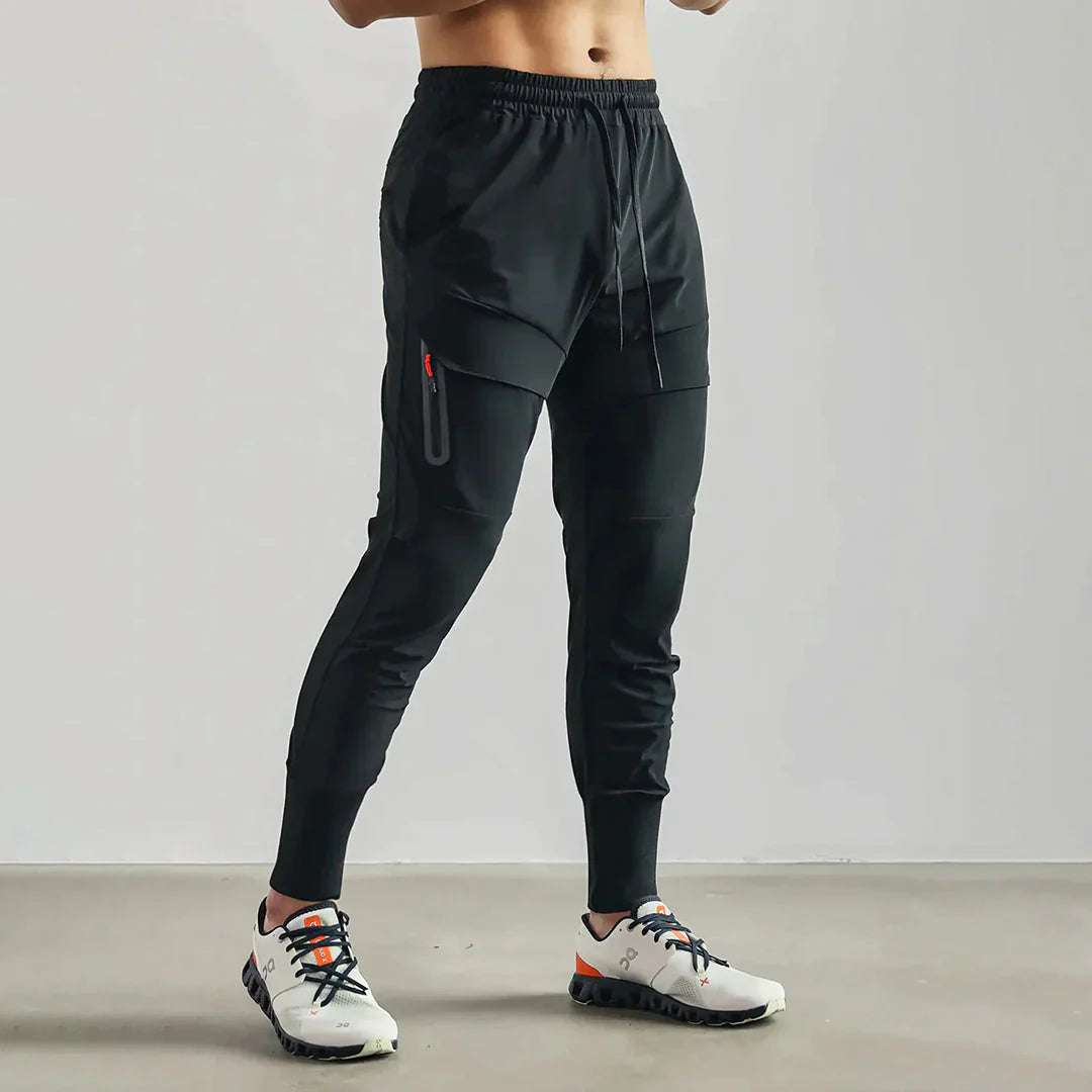 Levoire | Pantalons De Course Pour Hommes Noir