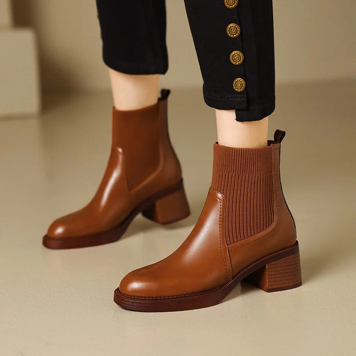 Levoire | Stretch-Souliers À Talons Hauts Braun