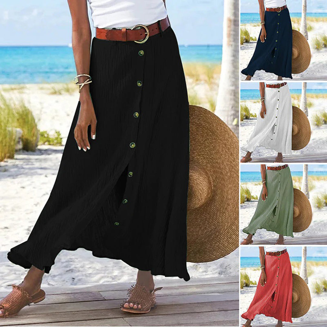 Levoire | Jupe Maxi Élégante À Boutons