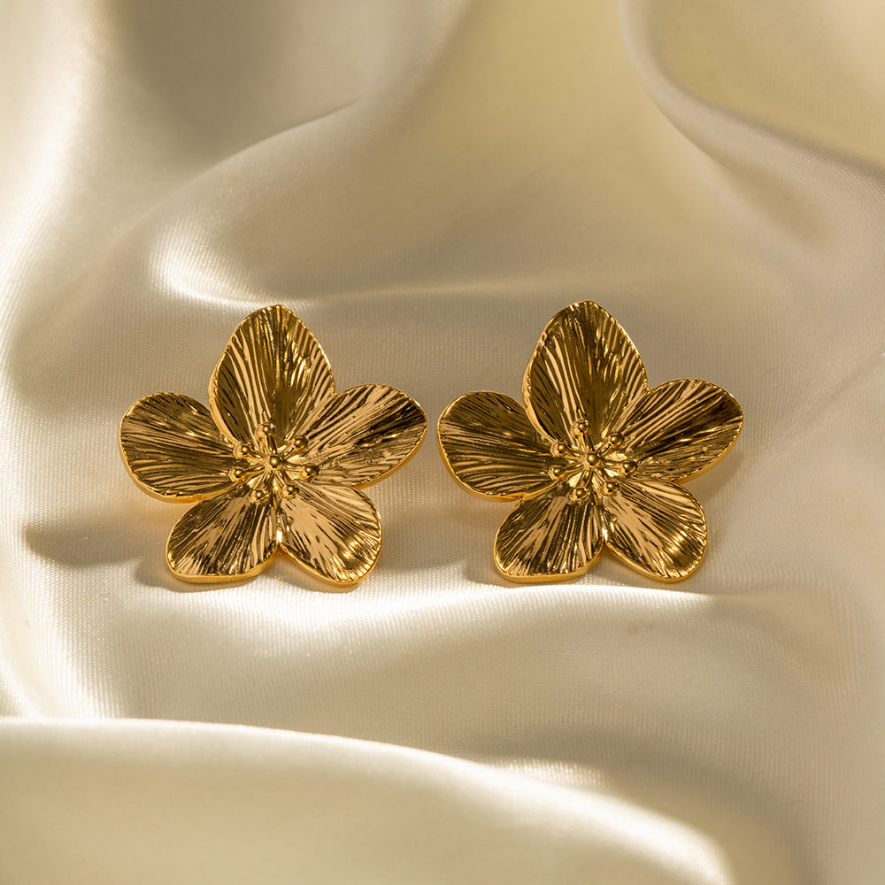 Levoire | Boucles D'Oreilles En Fleur Dorées