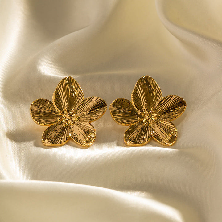 Levoire | Boucles D'Oreilles En Fleur Dorées