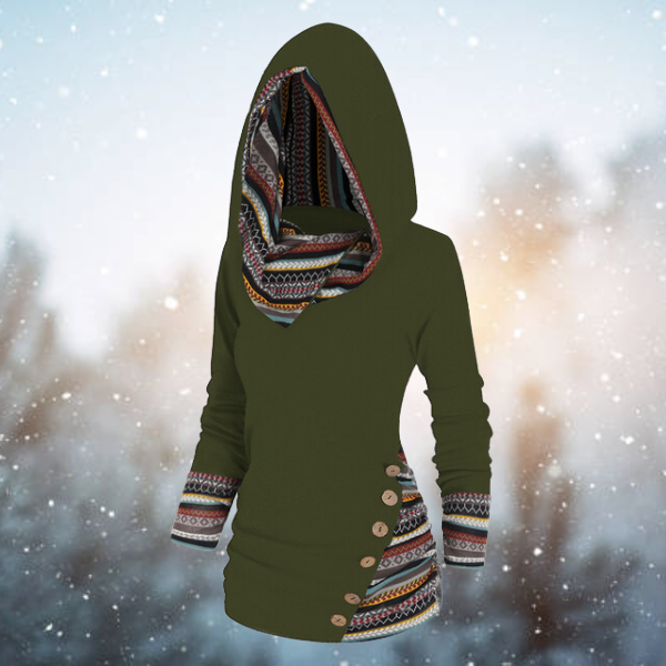 Levoire | Hoodie tribal Vert