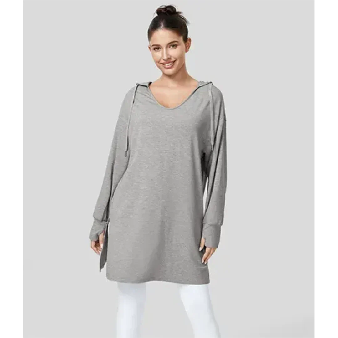 Levoire | Grande Taille Pull Femme À Manches Longues Pour Un Style Décontracté Gris