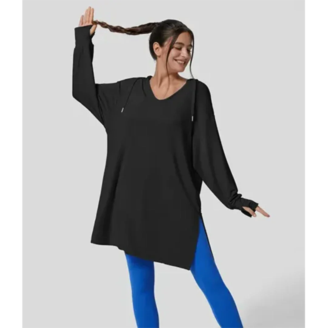 Levoire | Grande Taille Pull Femme À Manches Longues Pour Un Style Décontracté Noir