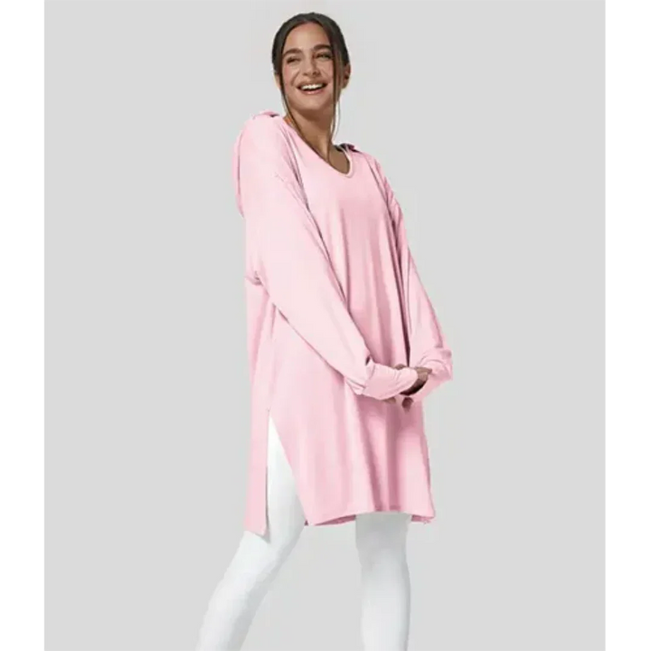 Levoire | Grande Taille Pull Femme À Manches Longues Pour Un Style Décontracté Rosa