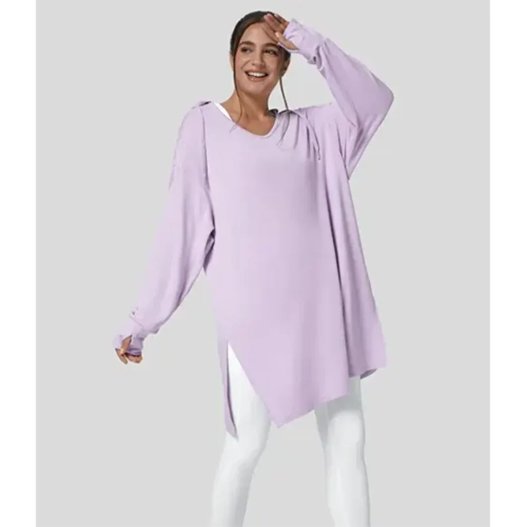 Levoire | Grande Taille Pull Femme À Manches Longues Pour Un Style Décontracté Lilas