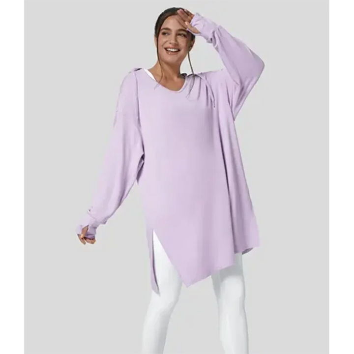 Levoire | Grande Taille Pull Femme À Manches Longues Pour Un Style Décontracté Lilas