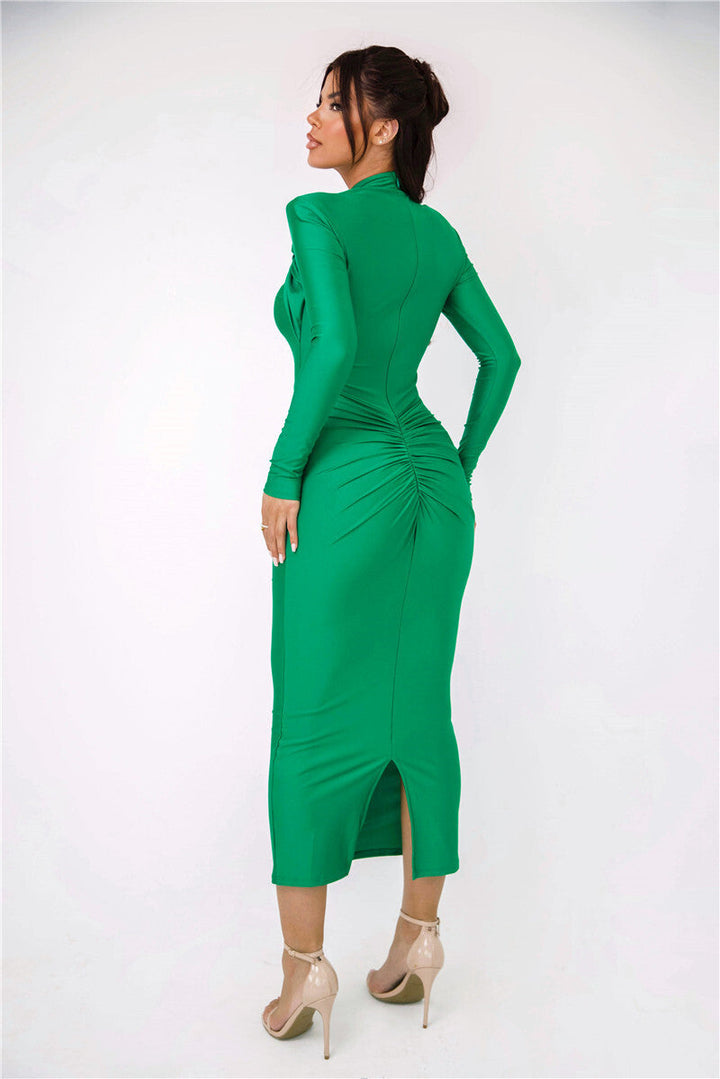 Levoire | Robe Élégante Avec Détail En Métal Et Drapé
