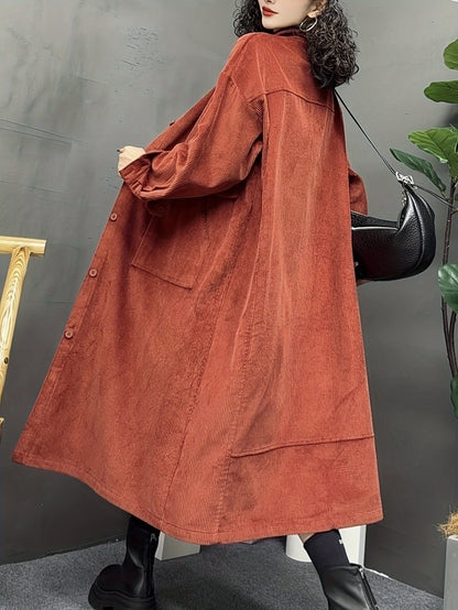 Levoire | Long Trench Coat Tendance Avec Détails Élégants