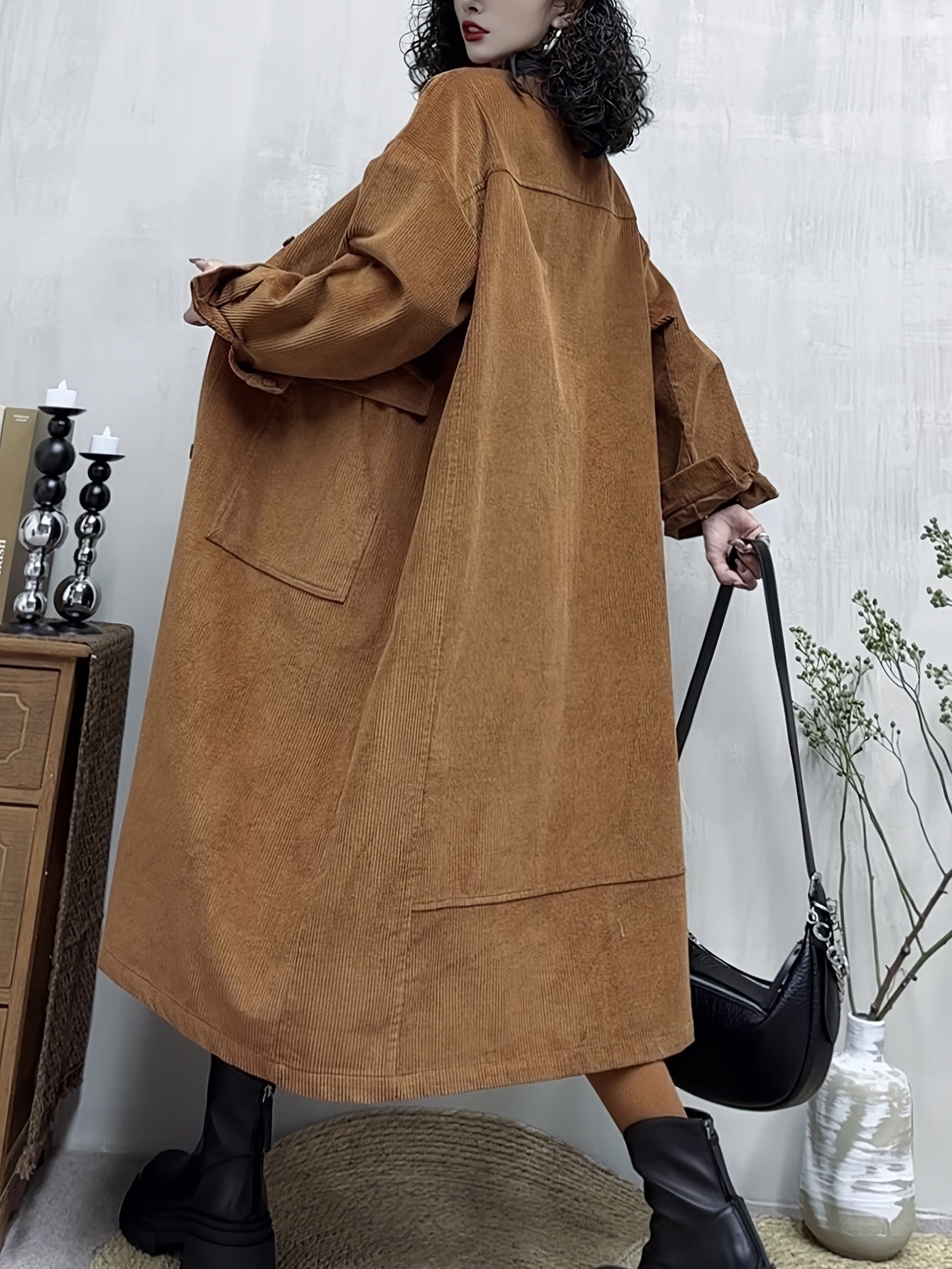 Levoire | Long Trench Coat Tendance Avec Détails Élégants