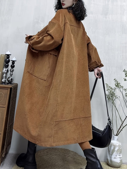 Levoire | Long Trench Coat Tendance Avec Détails Élégants