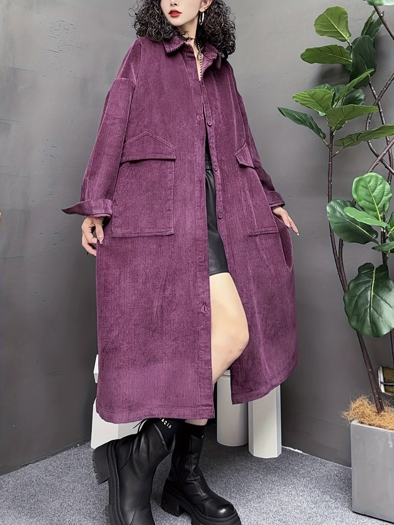 Levoire | Long Trench Coat Tendance Avec Détails Élégants