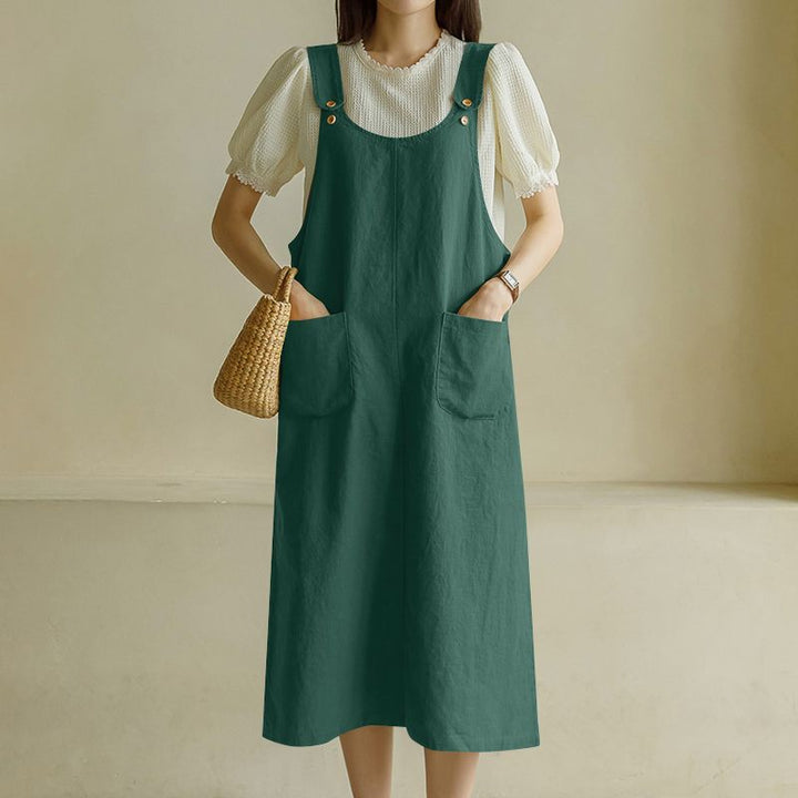 Levoire | Robe De Jardin Surdimensionnée Tendance Avec Poches Vert
