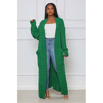 Levoire | Luxe Longue Veste En Tricot Avec Poches
