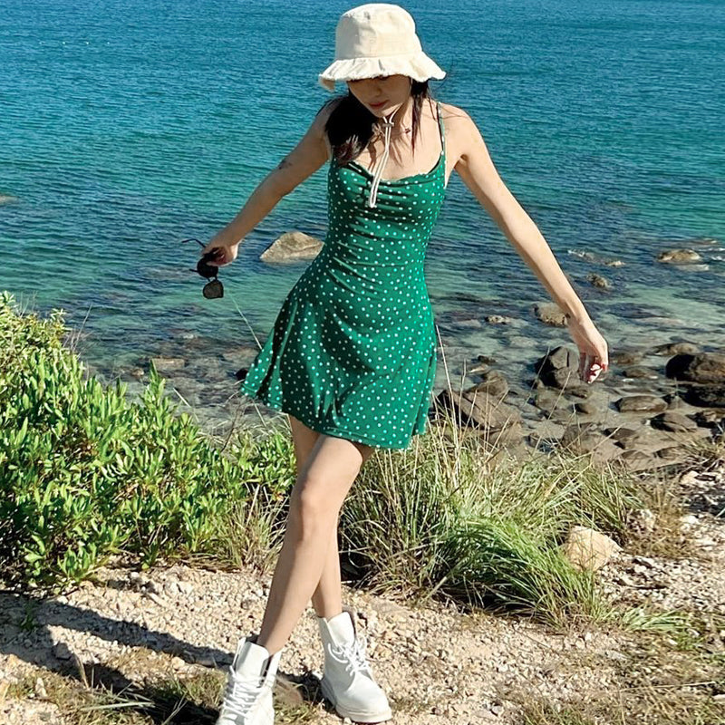 Levoire | Robe D'Été Élégante À Pois Pour Femmes