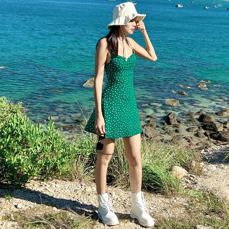 Levoire | Robe D'Été Élégante À Pois Pour Femmes