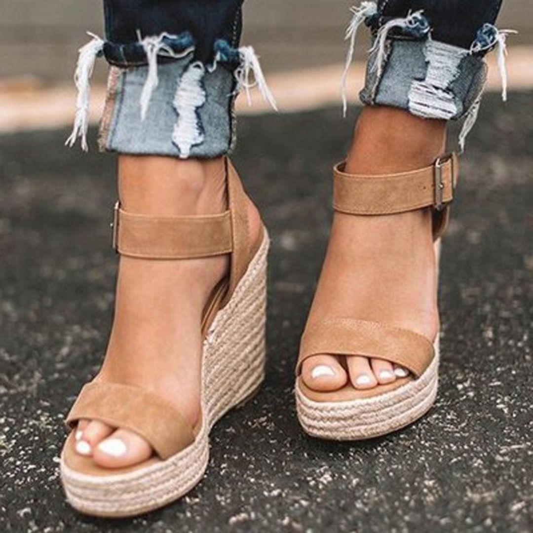 Levoire | Perruque Sandales Élégantes Chaussures Pour Femmes Avec Sangles Marron