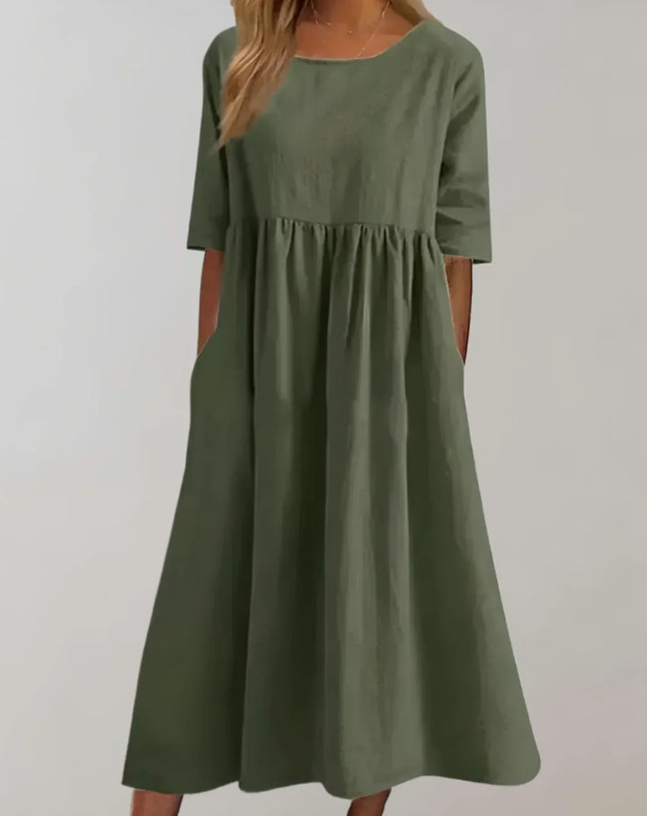 Levoire | Locker Sit Ex Dress En Coton Vert foncé