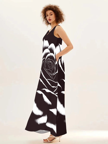 Levoire | Robe Maxi Élégante Avec Motif Floral