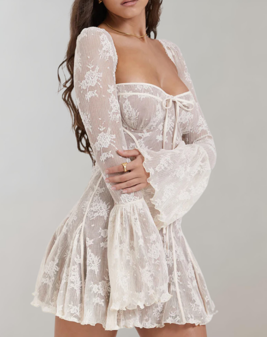 Levoire | Robe Femme Avec Une Ambiance En Dentelle