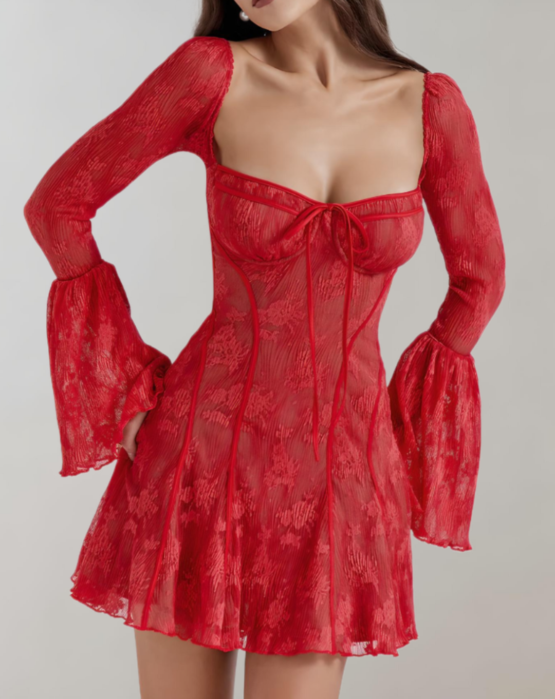 Levoire | Récolte De Vin Haut Robe Corset Avec Une Tête De Véhicule Rot