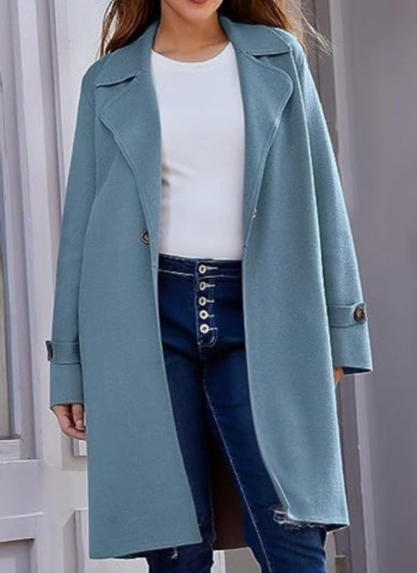 Levoire | Veste Élégante Intemporelle Pour Femmes Bleu ciel