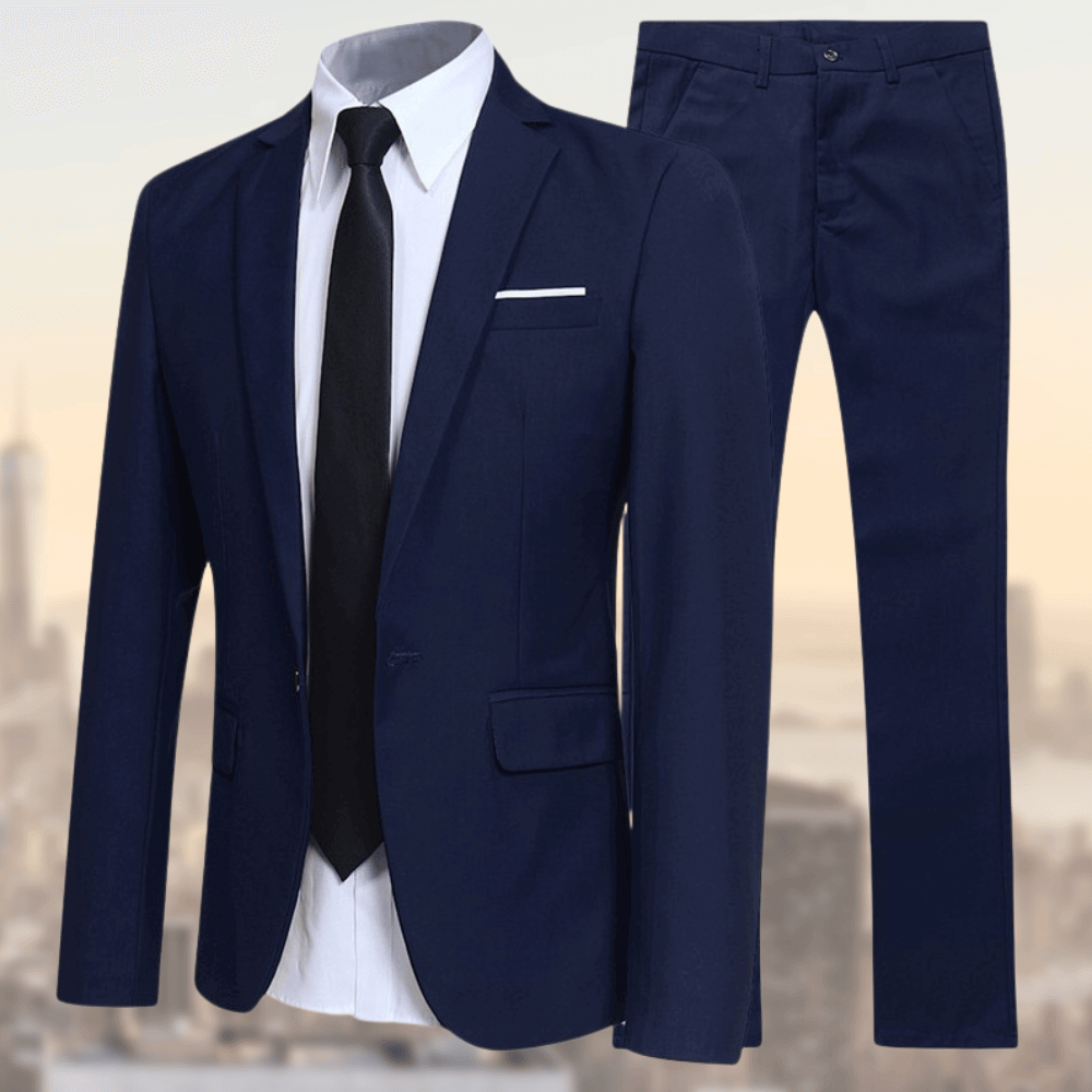 Levoire | Élégant Et Confortable Costume Homme Bleu marine