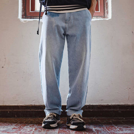 Levoire | Jeans Loose Fit Weinlese Avec Détail En Patch