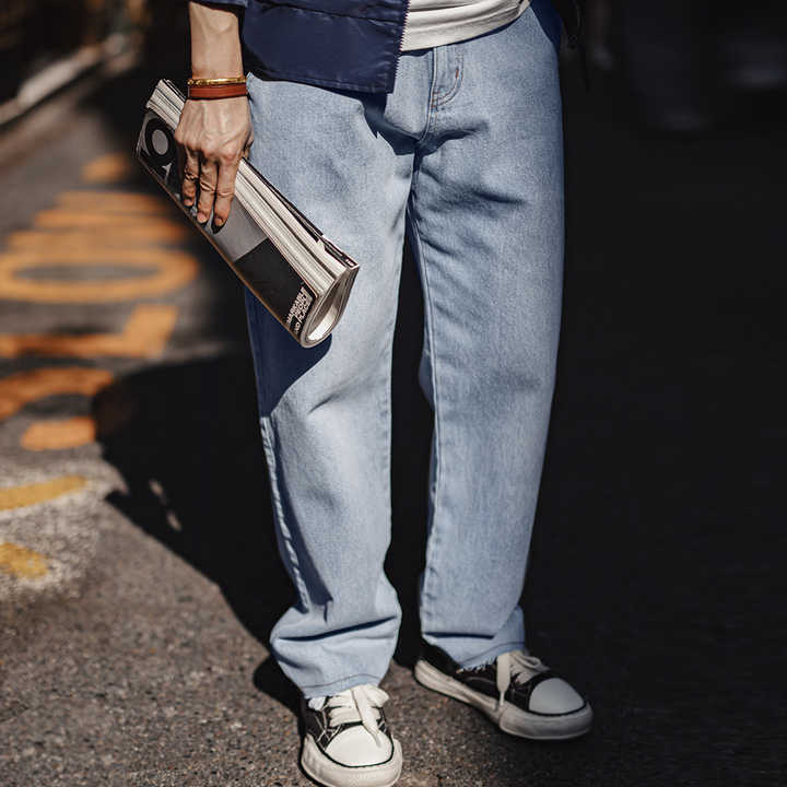 Levoire | Jeans Loose Fit Weinlese Avec Détail En Patch