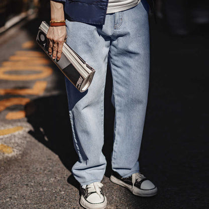 Levoire | Jeans Loose Fit Weinlese Avec Détail En Patch