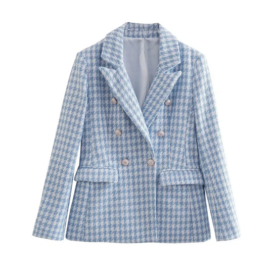 Levoire | Blazer à col retourné à manches longues avec shorts adaptés Blazer