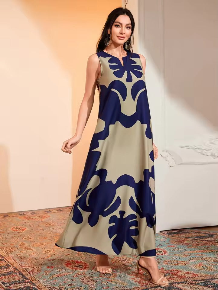 Levoire | Robe Maxi Élégante Avec Imprimé Stylé
