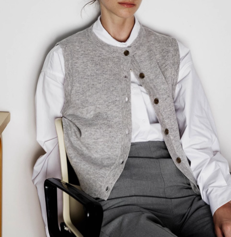 Levoire | Gilet Sans Manches Intemporel Gris