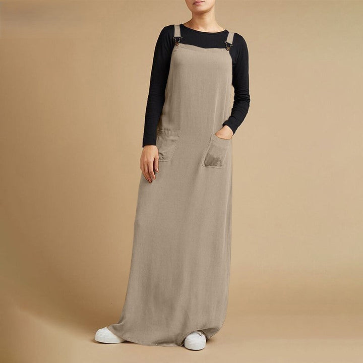 Levoire | Robe Maxi De Jardin Élégante Avec Bretelles Réglables