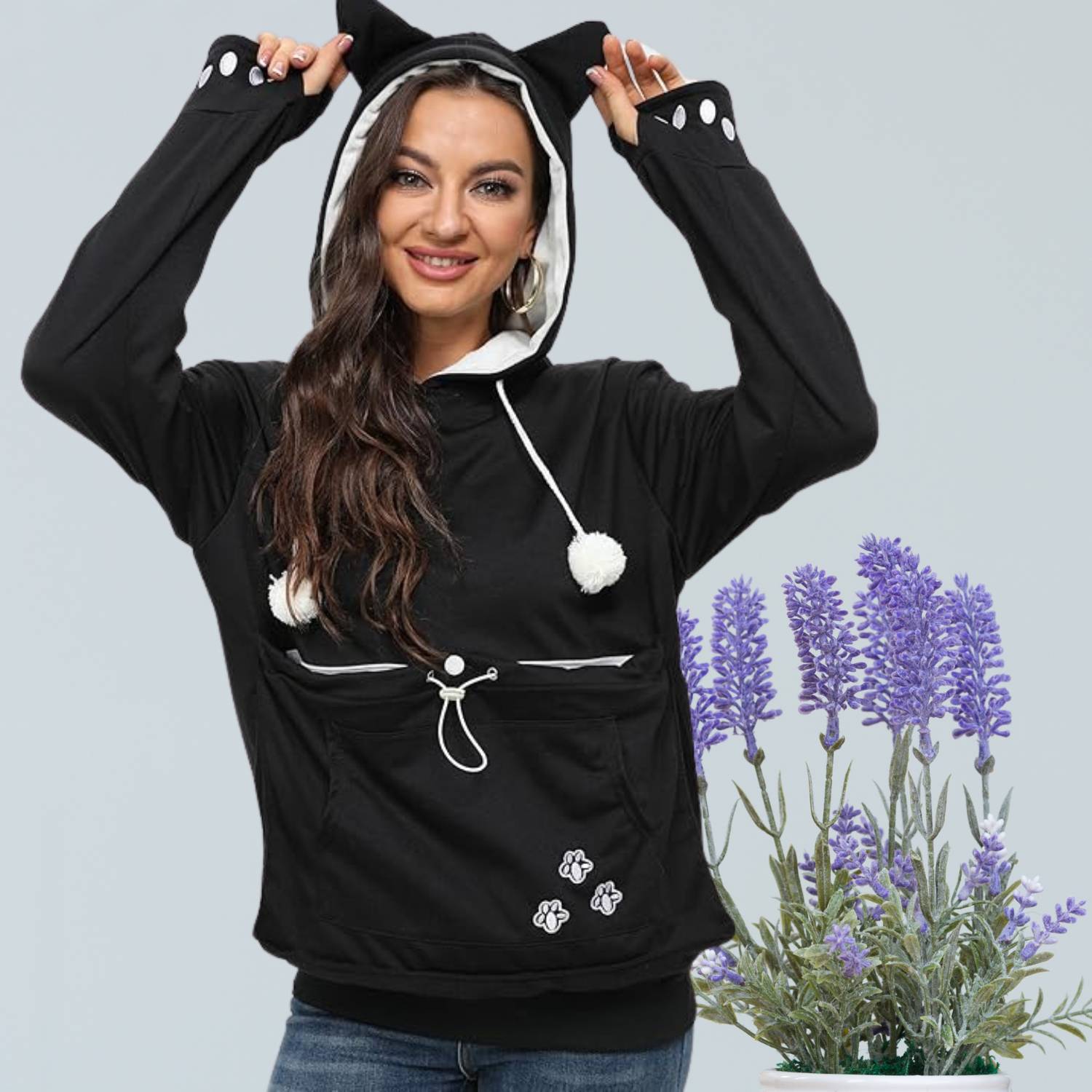 Levoire | Sweat-Shirt À Manches Longues Avec Capuche Pour Animaux