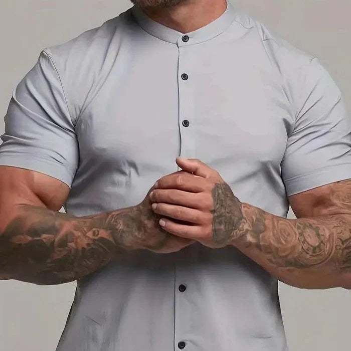 Levoire | Chemise À Manches Courtes Pastores Gris clair